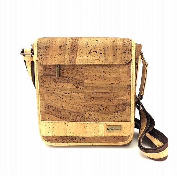 cork messenger bag