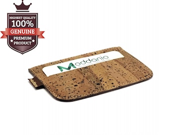 Handmade Cork Card Wallet: Vegan Minimalist Design