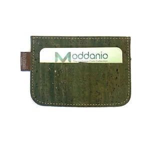 Cartera para tarjetas vegana y ecológica: diseño fino, cartera de viaje, regalo de cumpleaños