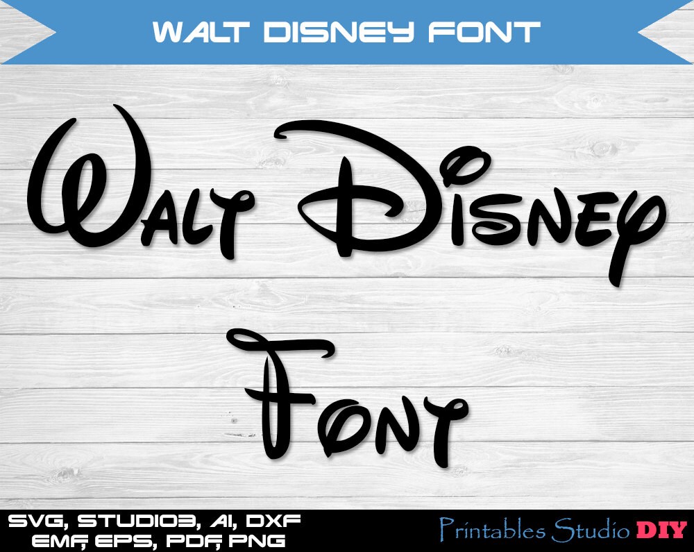 Disney font SVG cuttable Alphabet and Numbers Svg Dxf Eps ...
