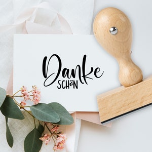 Stamp &quot;Thank you&quot; Wooden stamp for cards or pendants