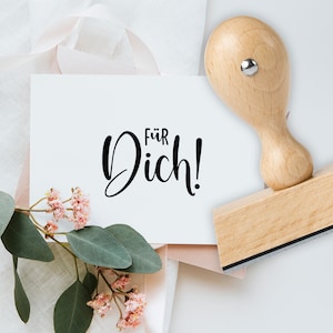 Stamp &quot;For you!&quot; Wooden stamps for cards or pendants
