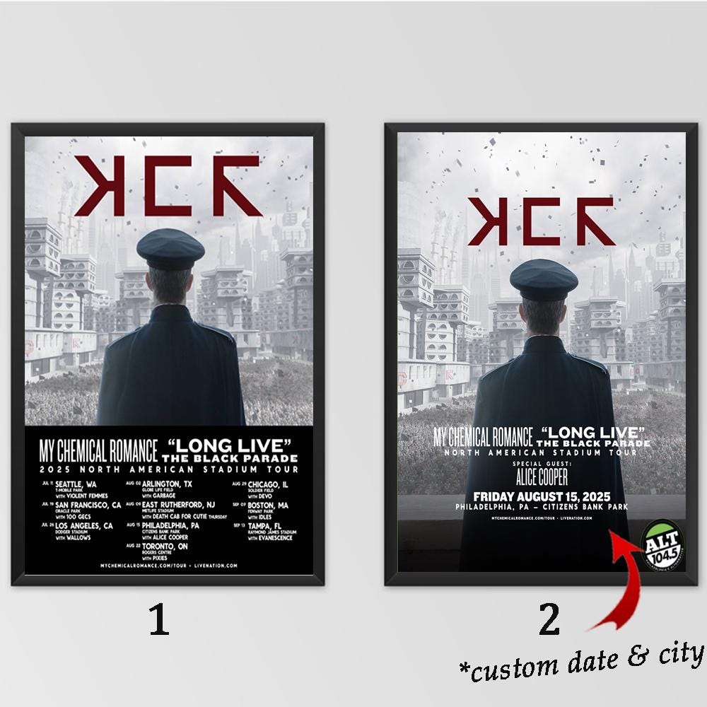 Custom Poster - My Chemical Romance the Black Parade North