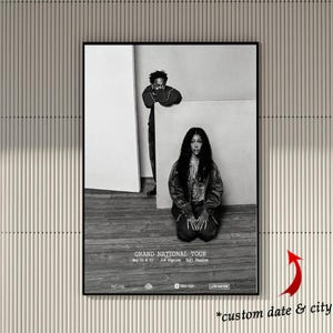Personalisiertes Poster - Kendrick Lamar And SZA Grand National Tour 2025 Für Album GNX Home Decor Poster