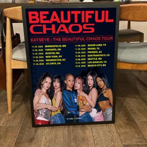 KATSEYE 2025 – The Beautiful Chaos Tour Poster