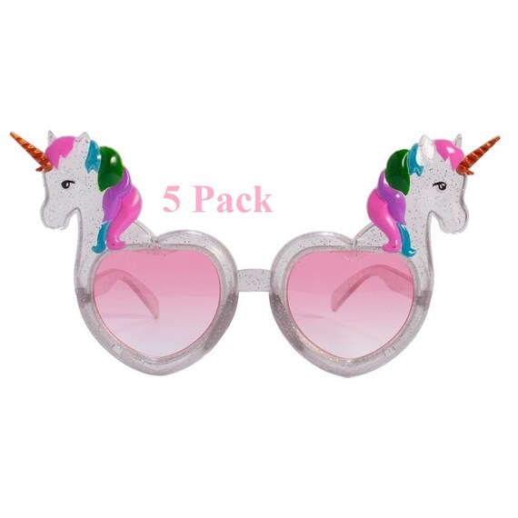 Unicorn Women Sunglasses 5 Pack, Unicorn Party Supplies, Unicorn Gifts for  Girls, Unicorn Birthday Decorations, Unicorn Party Favors 