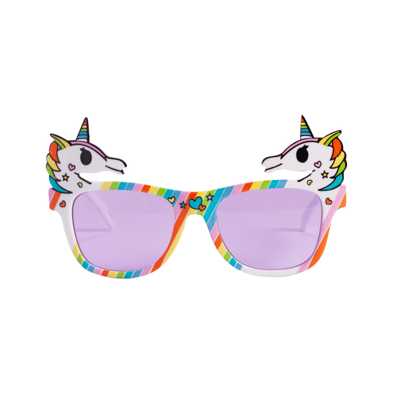 Lunettes Fantaisie Licorne Ou Cœur Doré - Accessoire Déguisement Fête, Anniversaire, Halloween