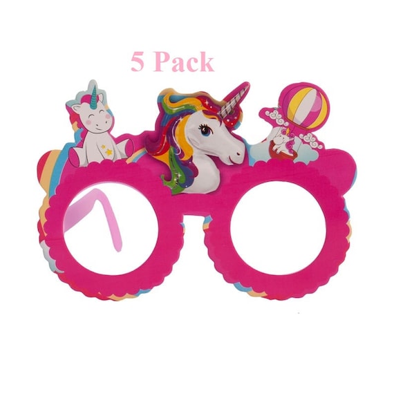 Unicorn Girl Child Sunglasses 5 Pack, Unicorn Party Supplies