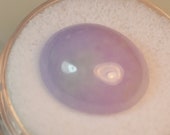 PURPLE JADEITE designer cabochon with a bit of green, rare grade A Jadeite from Burma