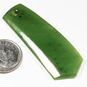 BC Jade var Nephrite pendant, one of a kind, top grade material from Canada