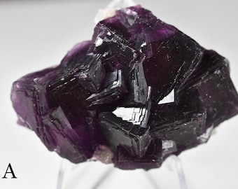 YOU CHOOSE......Fluorite crystals with Druzy on matrix, 8 possible, Jingbian deposit