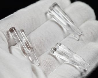 3 cabochonparen bergkristaloorbellen