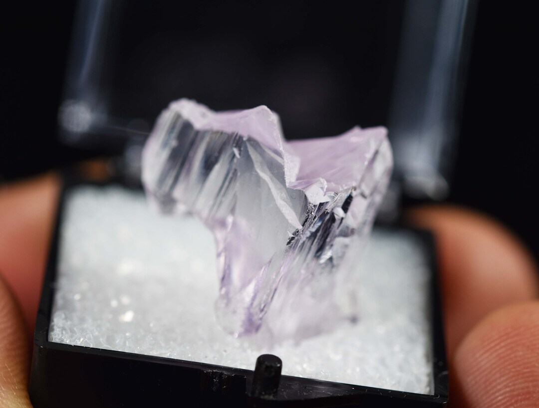 ETCHED KUNZITE Rare Natural Specimen From Paprok Etsy