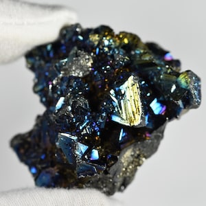 Rainbow Pyrite and Quartz on matrix, new material from Indonesia