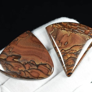 Deschutes Jasper cabochon set, high grade material from Oregon