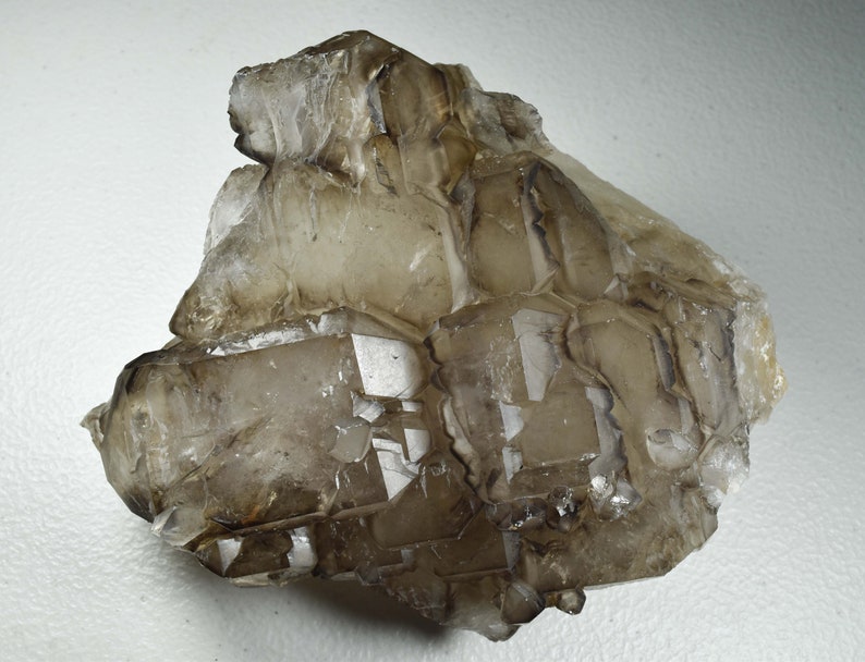 Elestial Smoky Quartz crystal from Brazil