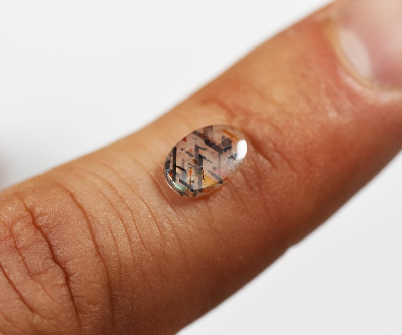 Rainbow Lattice Sunstone cabochon, top grade material from Australia image 4