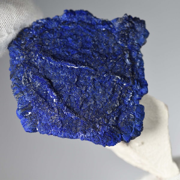 Azurite Sun on Kaolinite, collection specimen from Australia