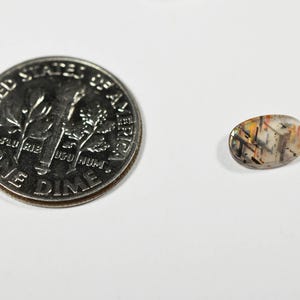Rainbow Lattice Sunstone cabochon, top grade material from Australia image 7