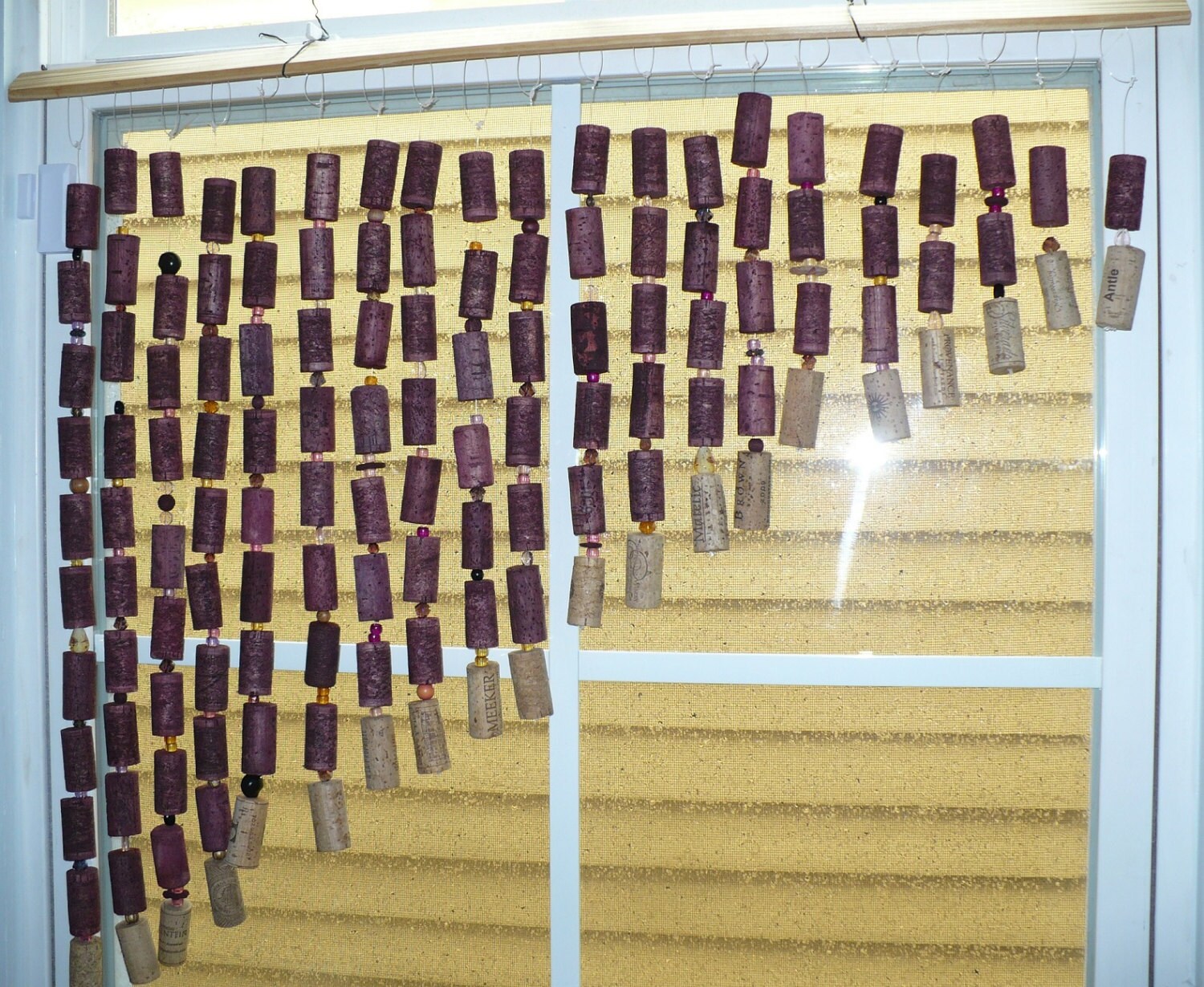 Wine Country Cork Curtain Beaded Doorway Curtain Etsy