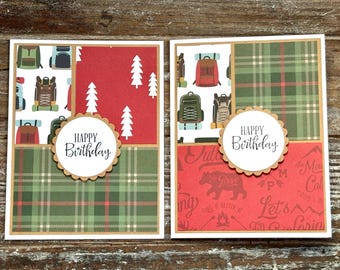 Backpacking Birthday Card - Birthday Card For The Outdoorsmen - Backpackers Birthday Card