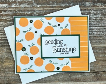 Sending Sunshine Card - Get Well Soon Card - Feel Better Card