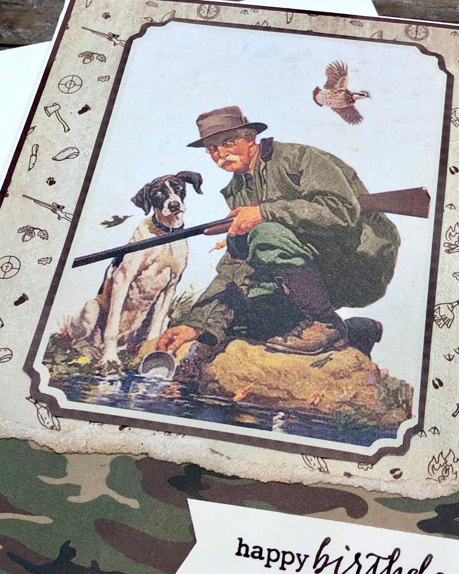 Hunting Themed Birthday Cards Pheasant Hunting Birthday Card | Etsy