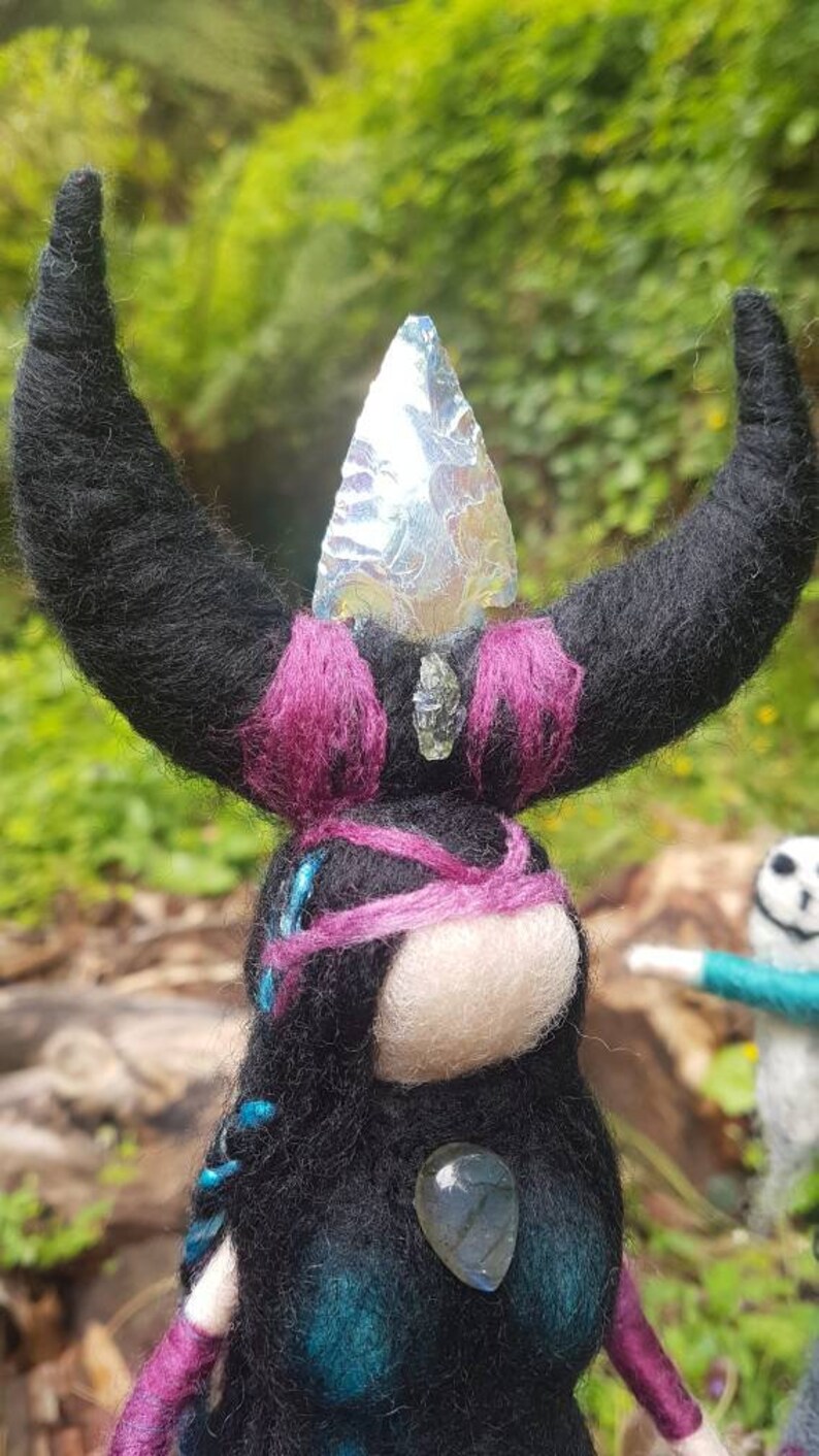 CUSTOM MADE Obsidian Arrowhead Mermaid Mermaid Needle Etsy