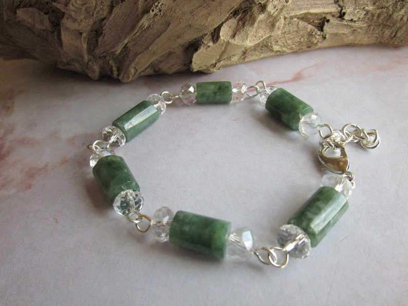 Green Moss Agate Bracelet Moss Agate Bracelet Agate | Etsy