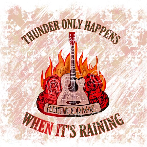 Thunder only happens when its raining sublimation etsy