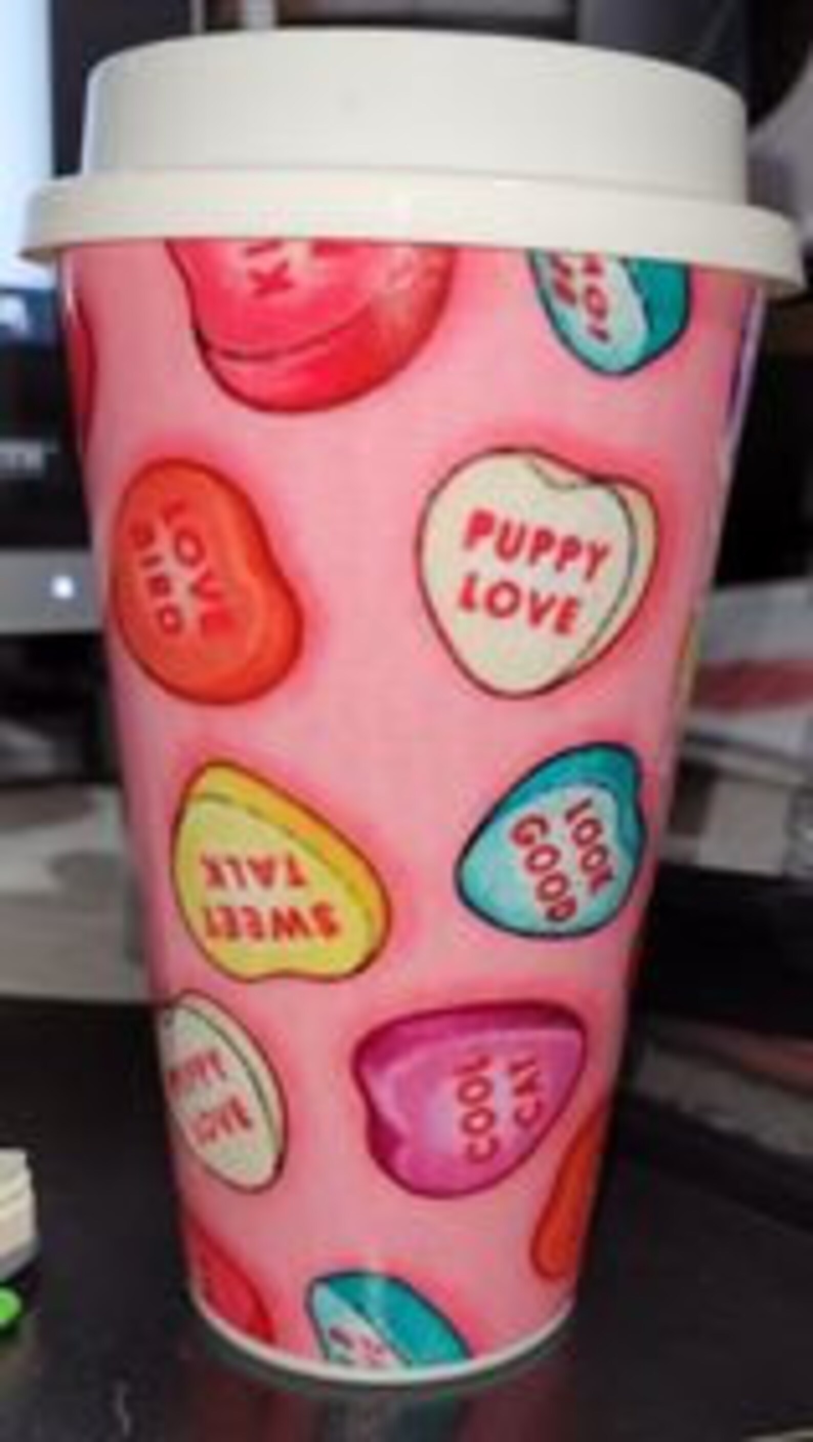 Conversation Hearts Dollar Tree Tumbler Digital Sumblimation Etsy