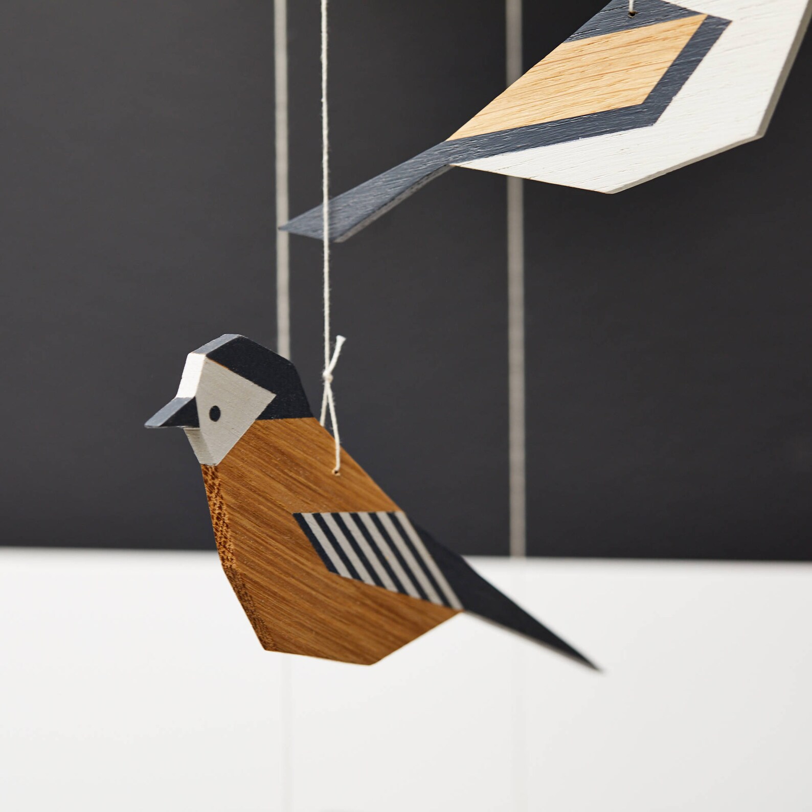 Baby mobile Black and White Mobile wooden decoration Etsy