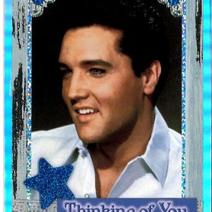 Carte Elvis Blue Pensez à vous