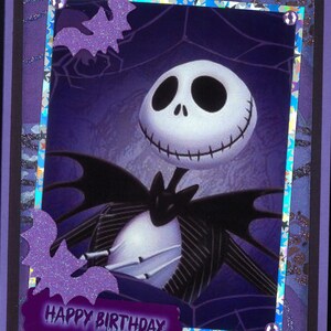 Carte Danniversaire De Jack Skellington Etsy Carte Danniversaire De Jack Skellington Etsy