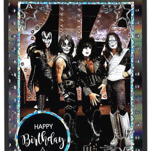 Cartão de aniversário KISS