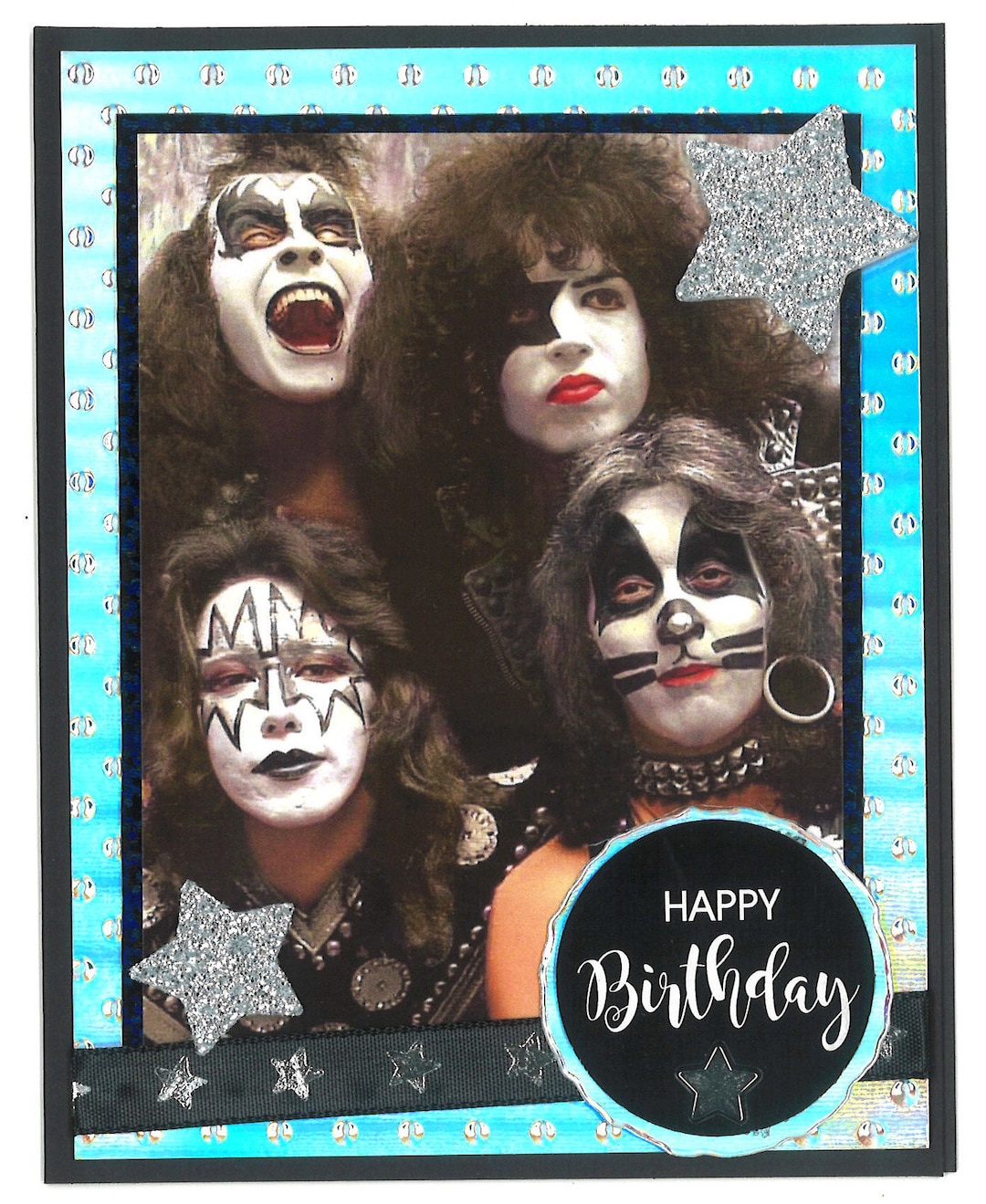 KISS Birthday Card - Etsy