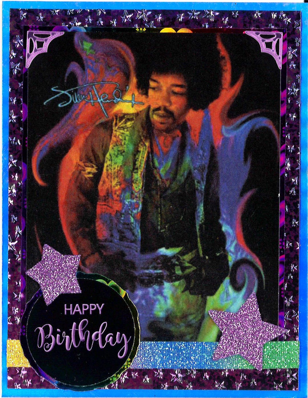 Jimi Hendrix Birthday Card - Etsy