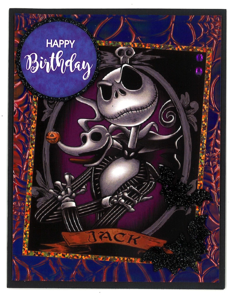 Jack Skellington Birthday Card - Etsy