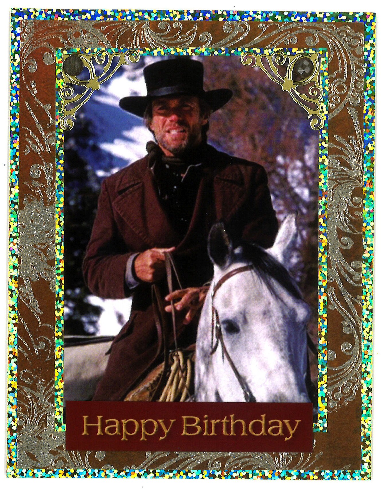 Clint Eastwood Birthday Card - Etsy