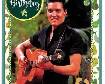 Elvis Green Birthday Card
