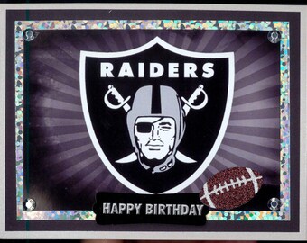 Oakland Raiders Birthday Card