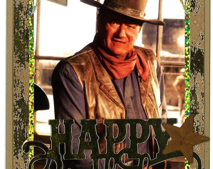 John Wayne Birthday Card - Etsy