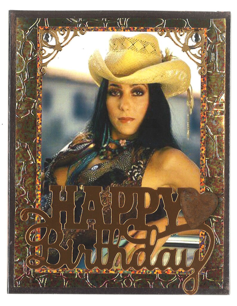 Cher Birthday Card - Etsy