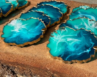 Resin coasters-drink coasters-coasters- beach coasters