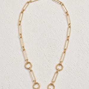 Multi link charm necklace | Charm collector chain | Open link chain