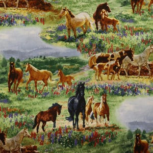 Quiltstof Wildflower Trails op maat gesneden door Elizabeth Studios
