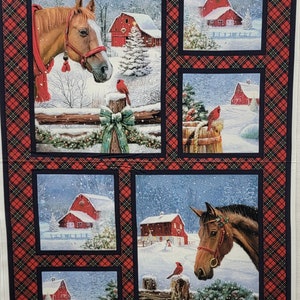 Panel de tela para colcha Farmstead Friends de Northcott Fabrics