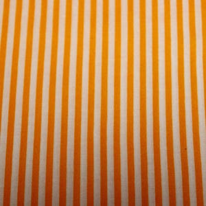 Orange with White Stripes Quilt Fabric