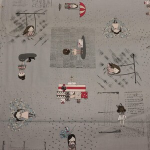 Abbie Gray Background Quilt Fabric  By Riley Blake Fabrics