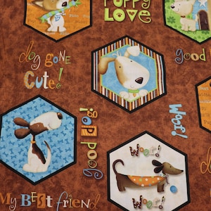 Puppy Love Quilt Fabric  By QT fabrics